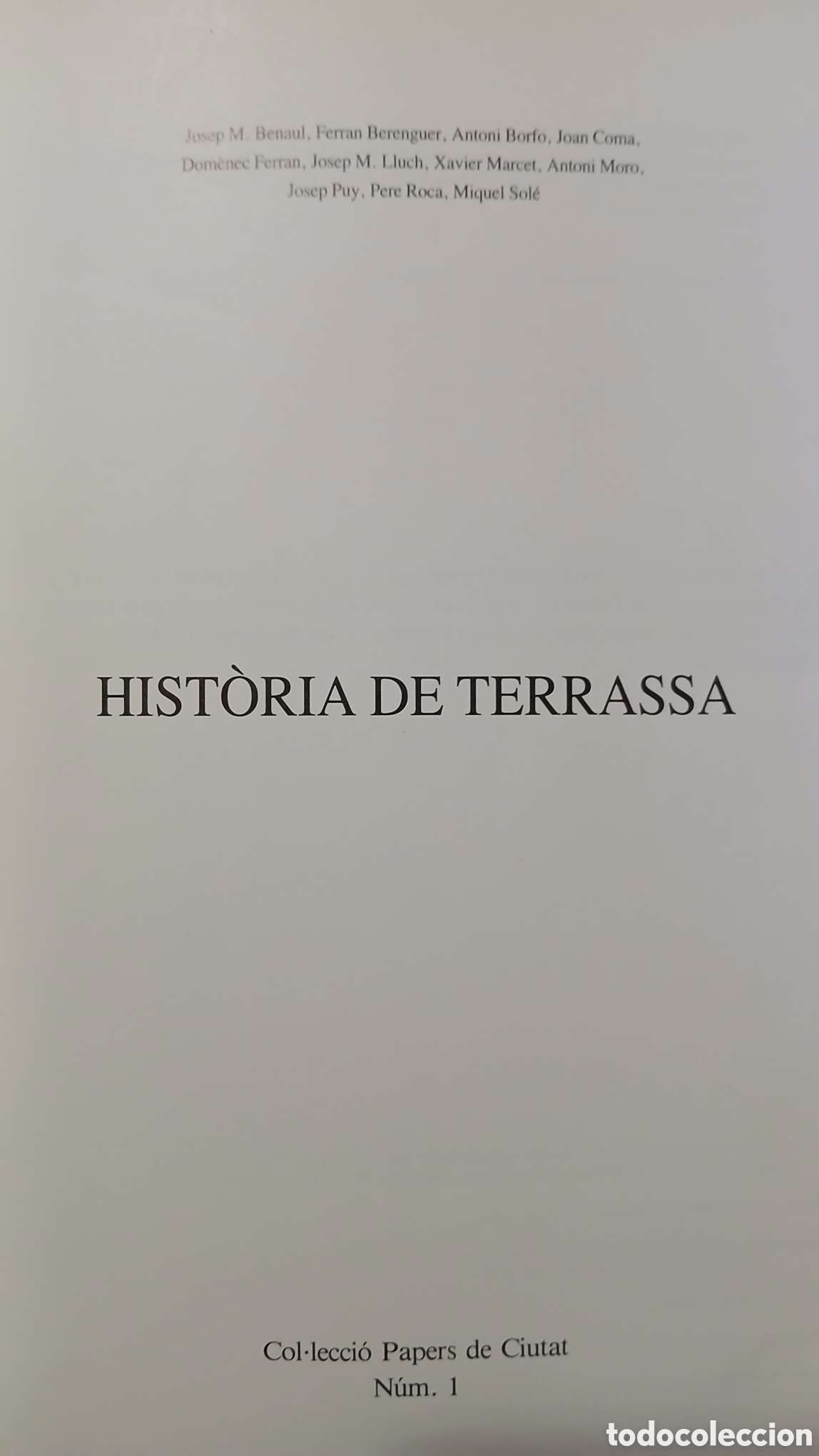 Libros de segunda mano: Hist&ograve;ria de Terrassa - Foto 2