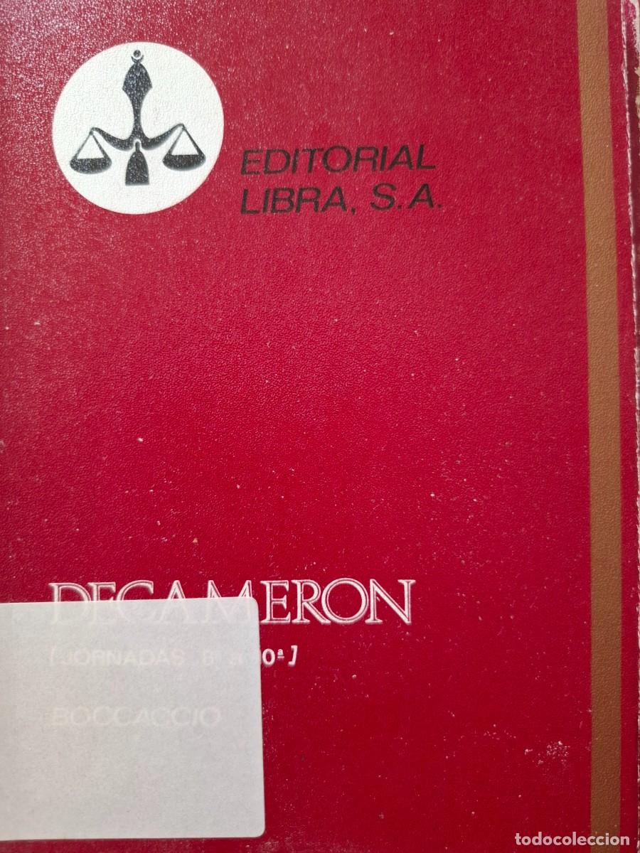 Libros de segunda mano: 75 Decameron jornadas 8 a 10 Giovanni Boccaccio - Foto 1