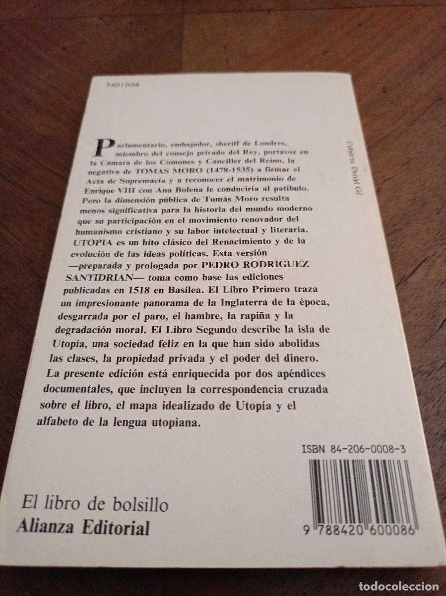 Libros de segunda mano: Utop&iacute;a. Moro, Tom&aacute;s. - Foto 2