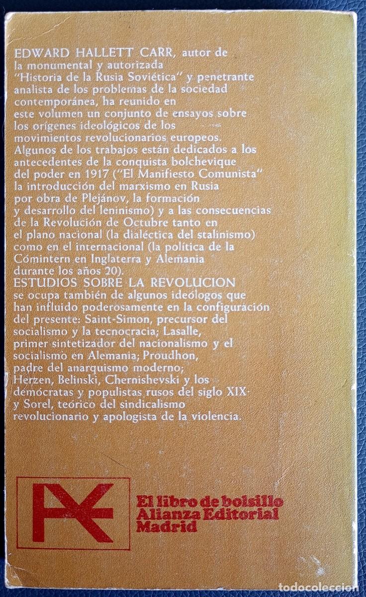 Libros de segunda mano: Edward Hallet Carr . Estudios sobre la revoluci&oacute;n - Foto 2
