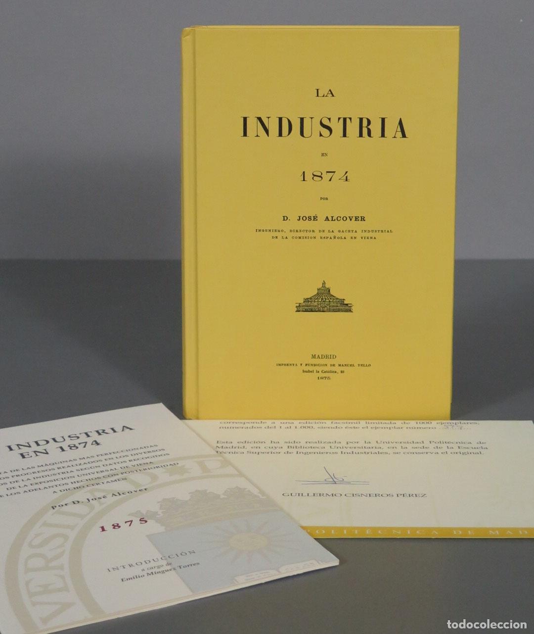 Second hand books: La industria en 1874 Alcover, Jos&eacute;. FACSIMIL.