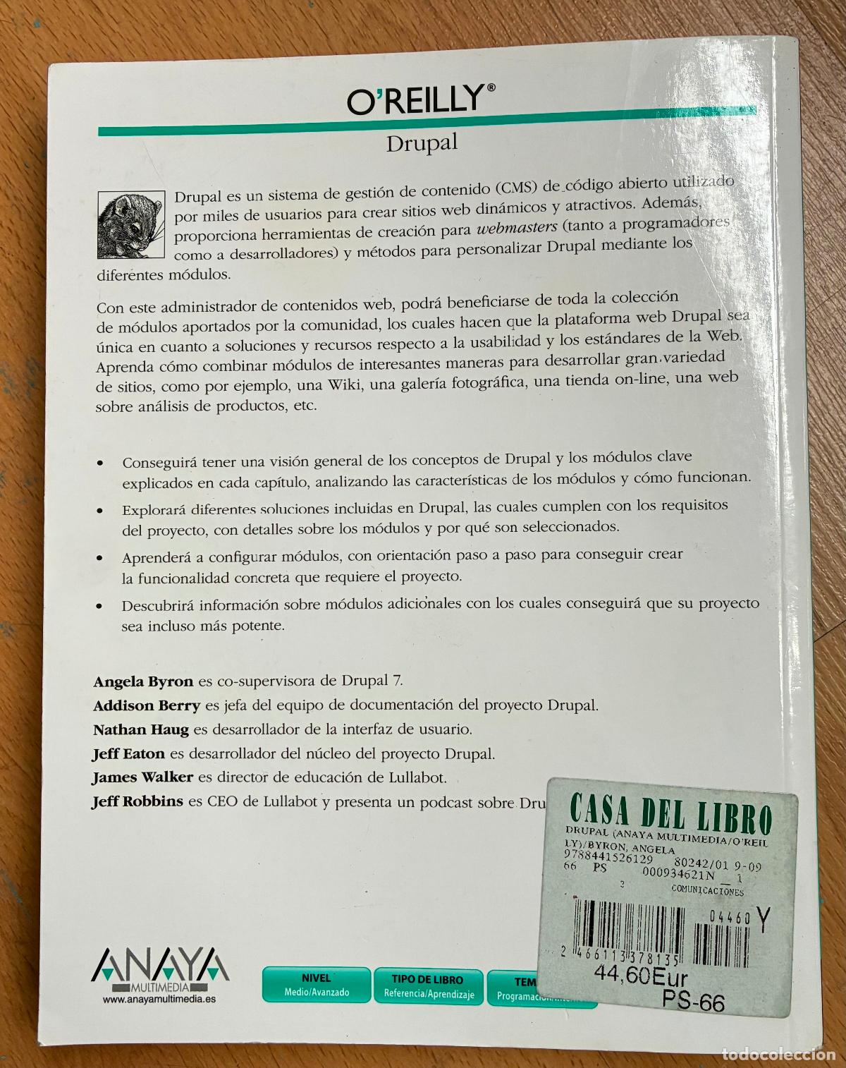 Libros de segunda mano: DRUPAL, Varios autores, Anaya, - Foto 2
