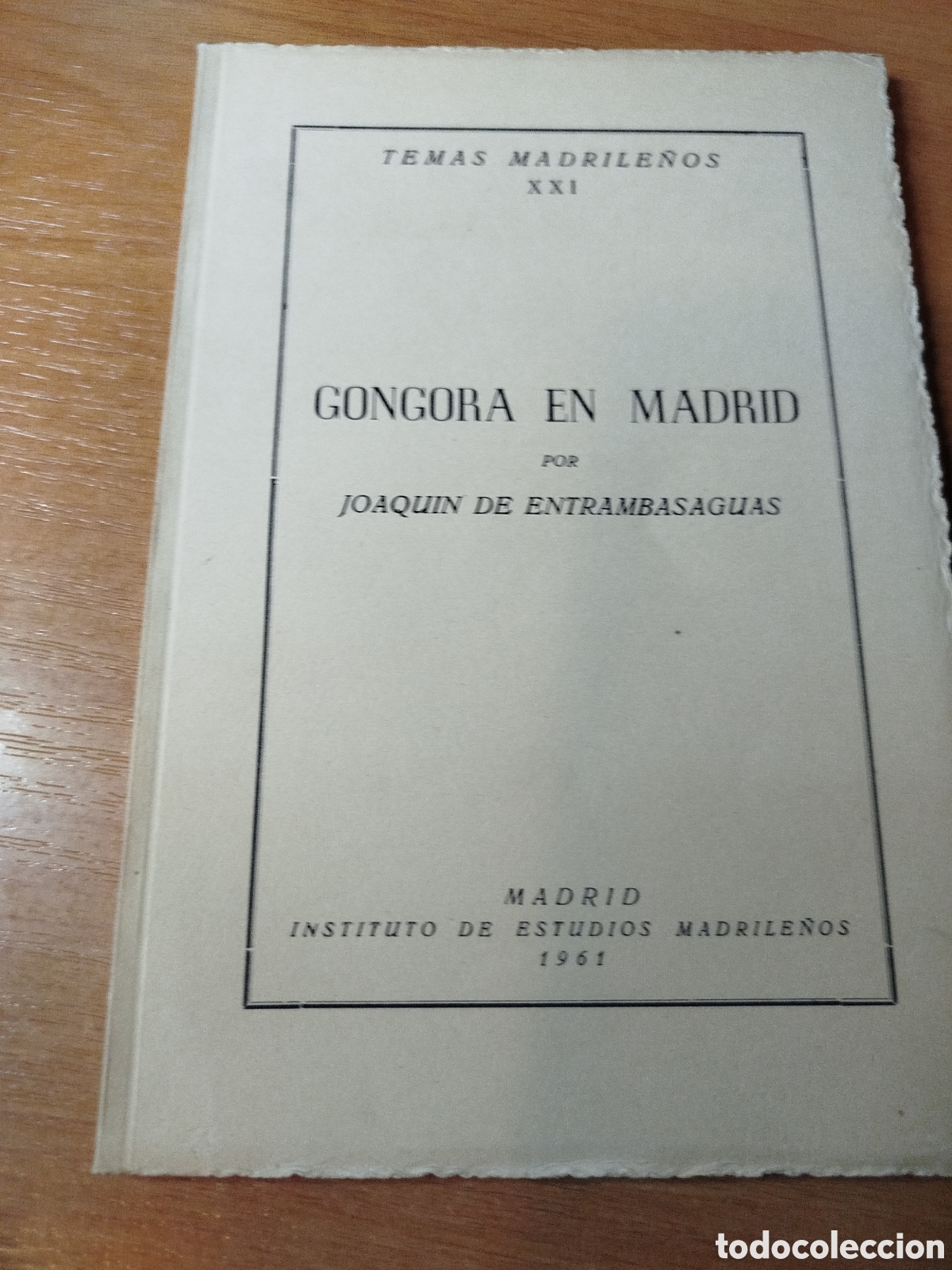 Libros de segunda mano: Google en Madrid. Joaqu&iacute;n de Entrambasaguas. Temas madrile&ntilde;os - Foto 1