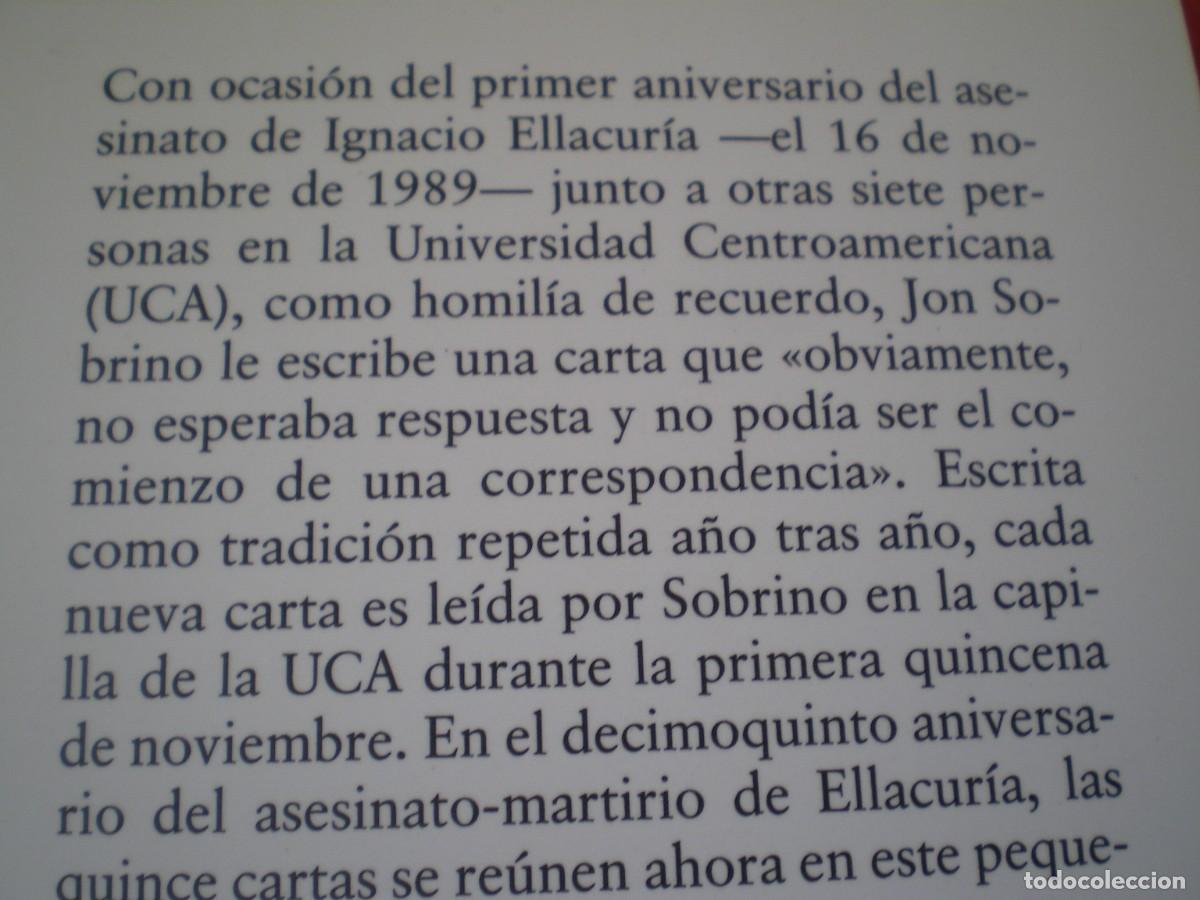 Libros de segunda mano: CARTAS A ELLACUR&Iacute;A. JON SOBRINO. M&Iacute;NIMA, EDITORIAL TROTTA. - Foto 4