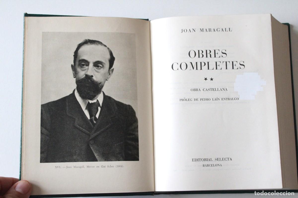 Libros de segunda mano: Joan Maragall - Obres completes. Tomo 2. Obra castellana - Selecta - Foto 4