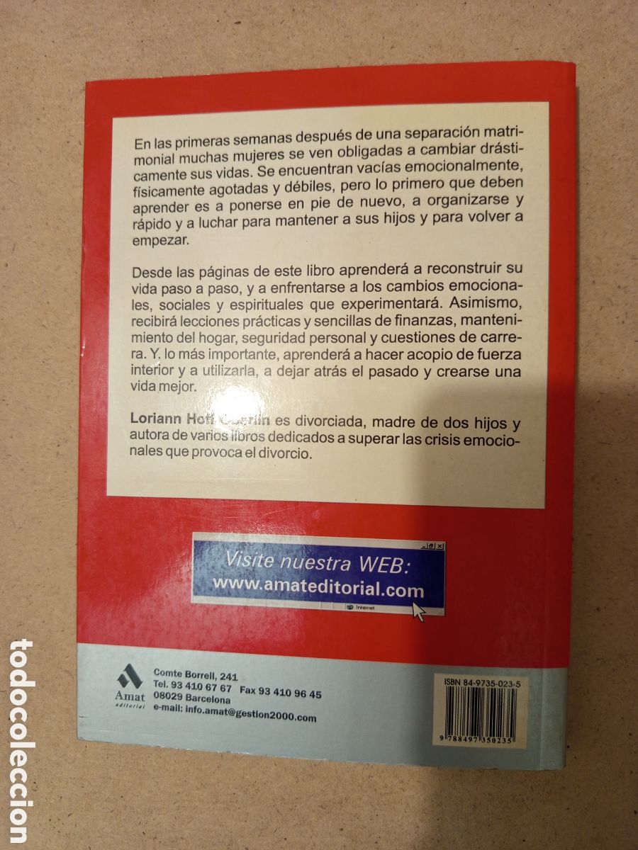 Libros de segunda mano: SOBREVIVIR A LA SEPARACION Y EL DIVORCIO (LORIANN HOFF OBERLIN) - Foto 4