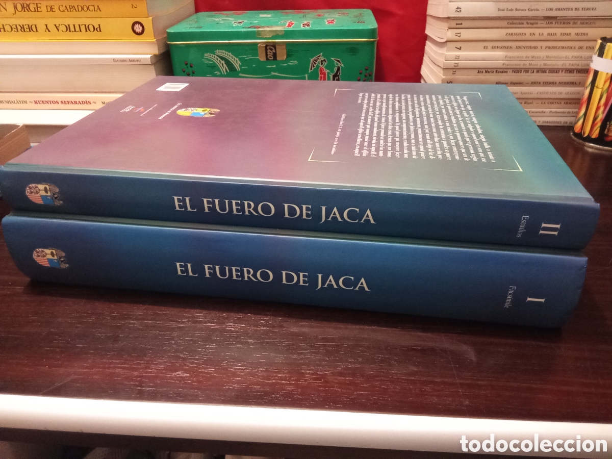 Libros de segunda mano: EL FUERO DE JACA - I Facsimile II Estudios - OBRAS COMPLETA - Foto 2