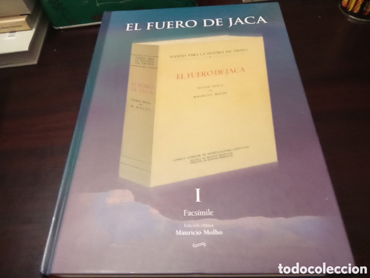 Libros de segunda mano: EL FUERO DE JACA - I Facsimile II Estudios - OBRAS COMPLETA - Foto 4