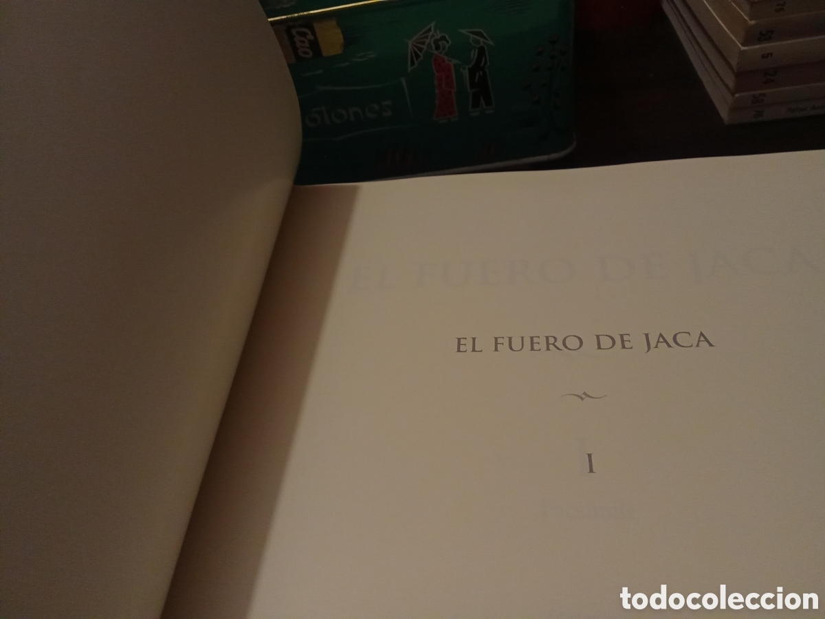 Libros de segunda mano: EL FUERO DE JACA - I Facsimile II Estudios - OBRAS COMPLETA - Foto 5
