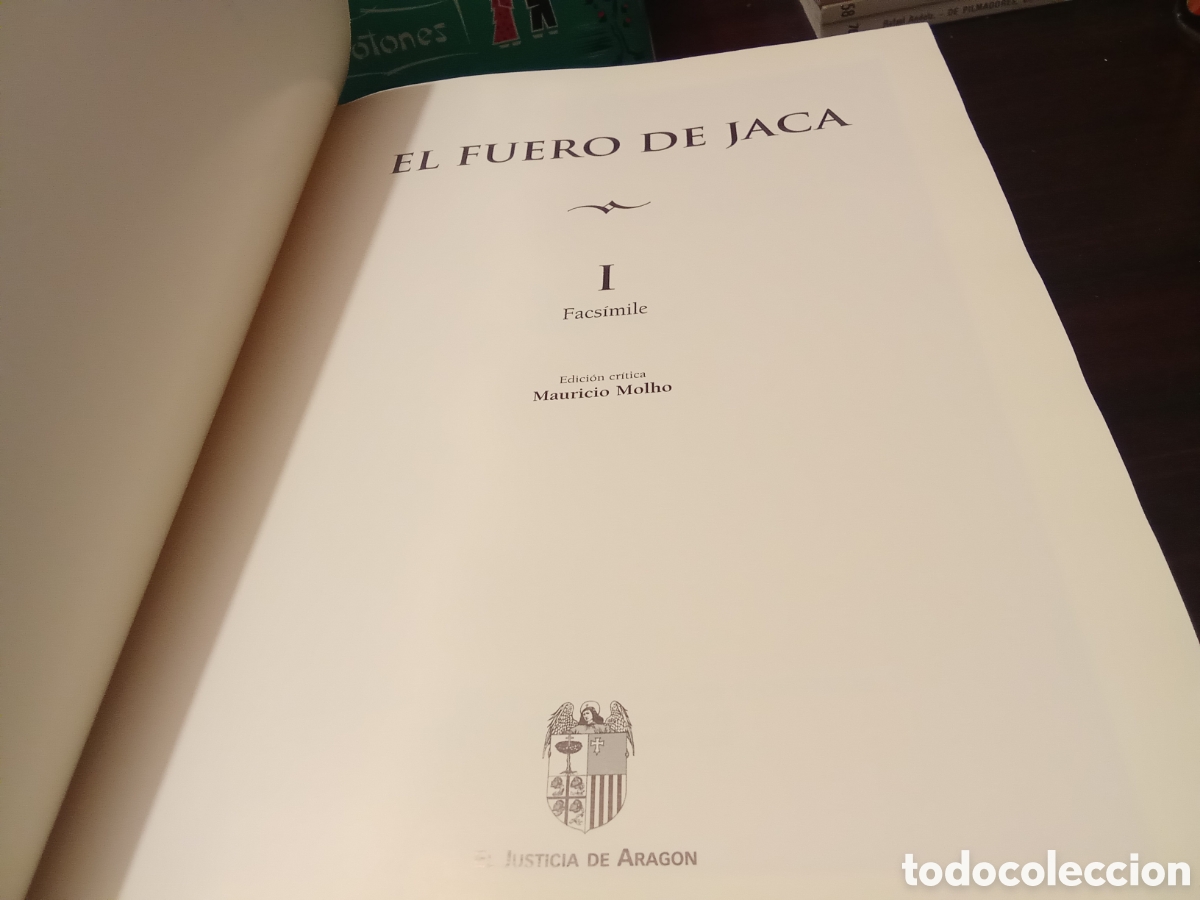 Libros de segunda mano: EL FUERO DE JACA - I Facsimile II Estudios - OBRAS COMPLETA - Foto 6