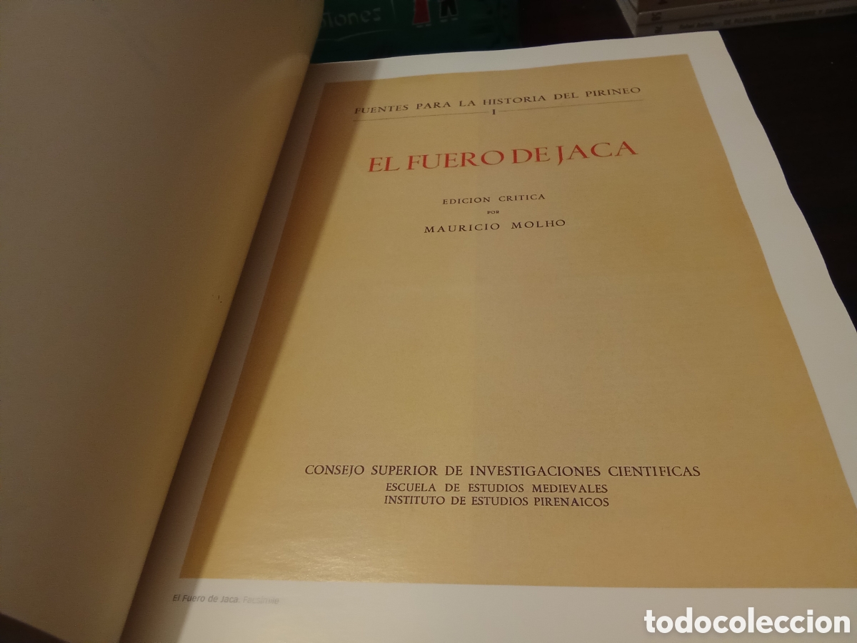 Libros de segunda mano: EL FUERO DE JACA - I Facsimile II Estudios - OBRAS COMPLETA - Foto 7