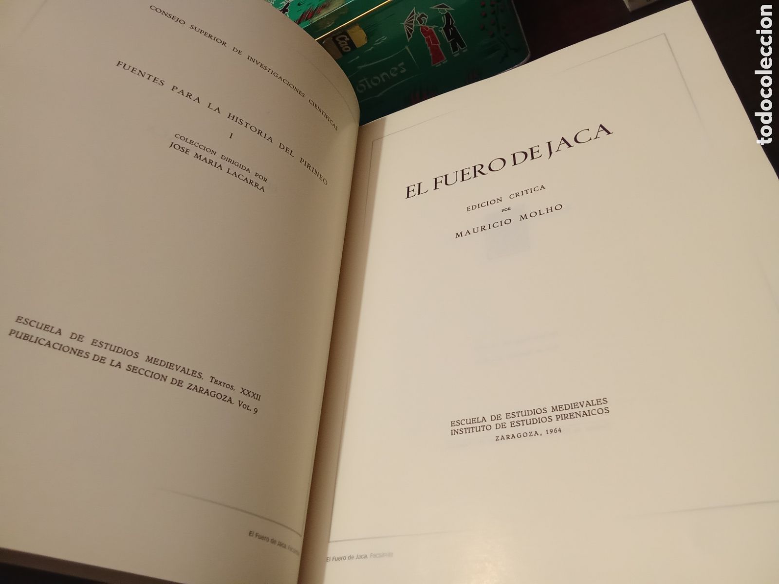 Libros de segunda mano: EL FUERO DE JACA - I Facsimile II Estudios - OBRAS COMPLETA - Foto 9