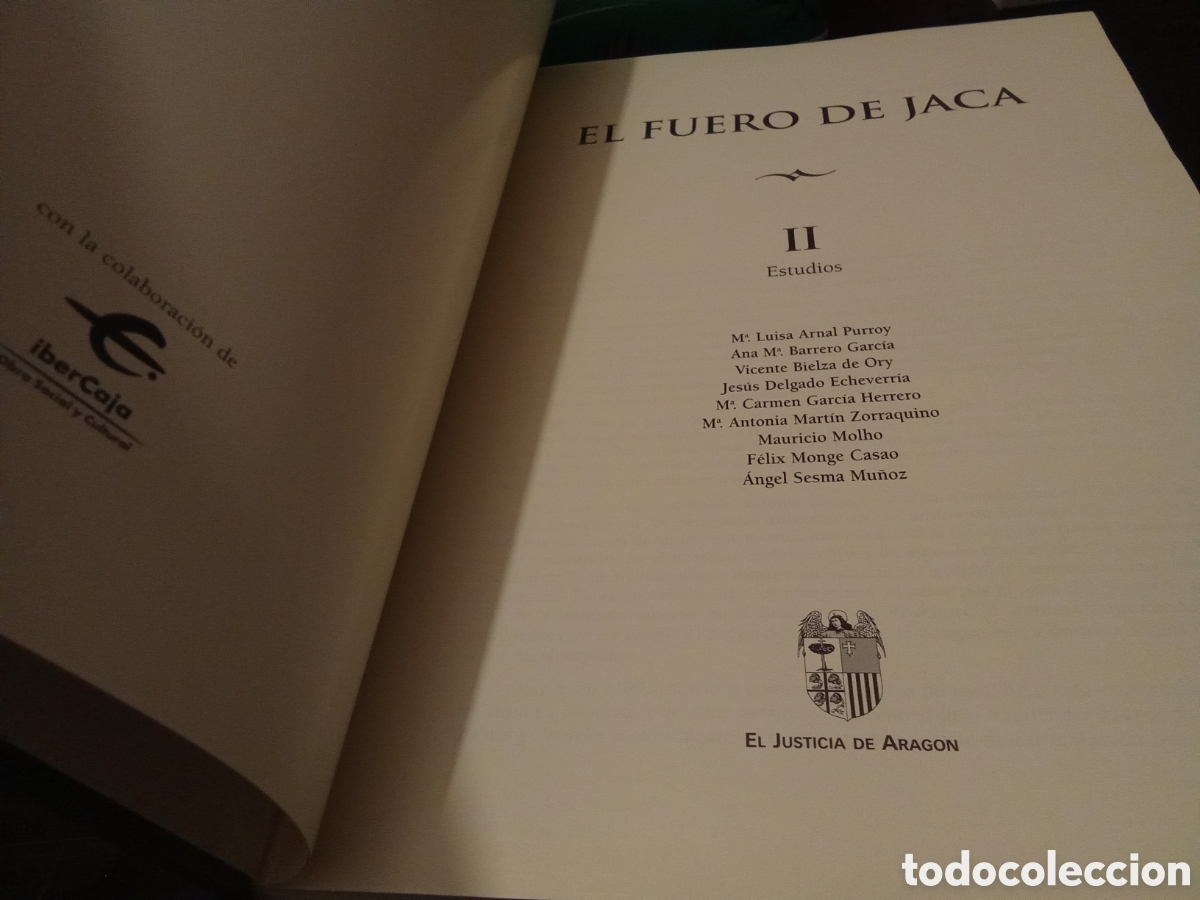 Libros de segunda mano: EL FUERO DE JACA - I Facsimile II Estudios - OBRAS COMPLETA - Foto 15