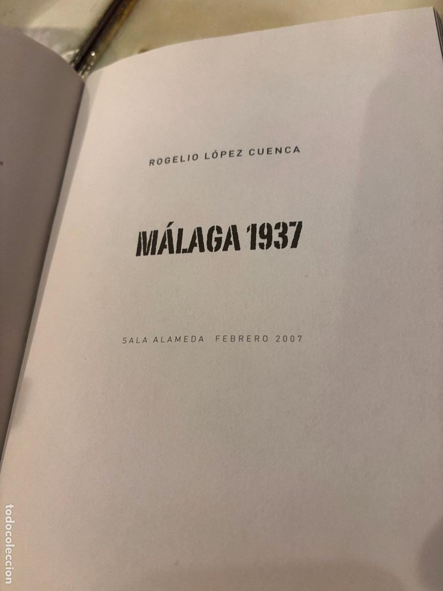 Libros de segunda mano: M&aacute;laga, 1937. Rogelio L&oacute;pez Cuenca. - Foto 6