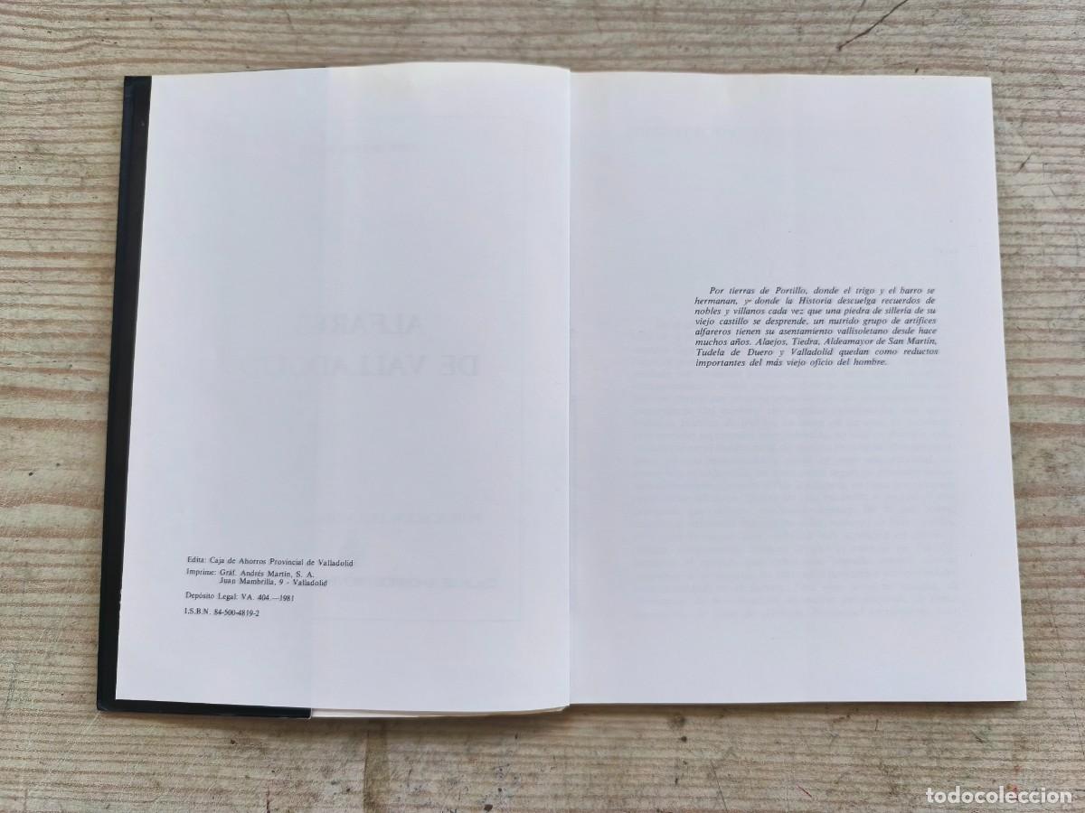 Libros de segunda mano: Alfares De Valladolid - Jose Delfin Val - 1981 - Foto 3