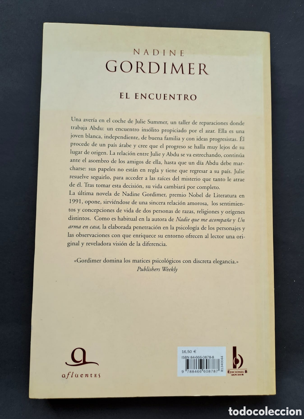 Libros de segunda mano: El encuentro - Nadine Gordimer - - Foto 3