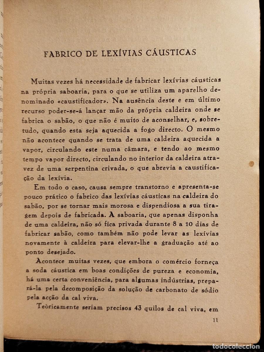 Libros de segunda mano: 1949. Memorial t&eacute;cnico do saboeiro. Borges do Rego. - Foto 5