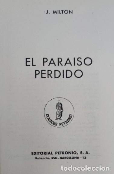 Libros de segunda mano: EL PARAISO PERDIDO, J. DILTON, EDICIONES PETRONIO 1973, LIBRO - Foto 2