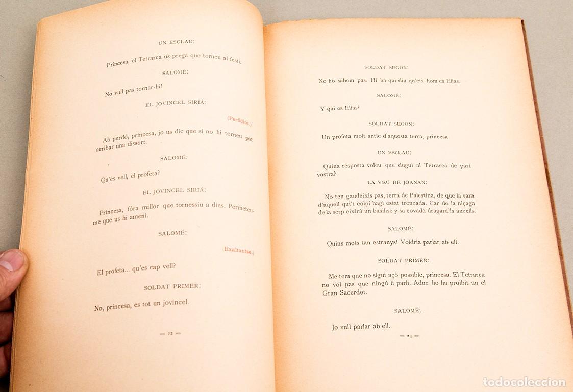 Libros de segunda mano: OSCAR WILDE - SALOM&Eacute; - ADRI&Agrave; GUAL - 1908 - Foto 4
