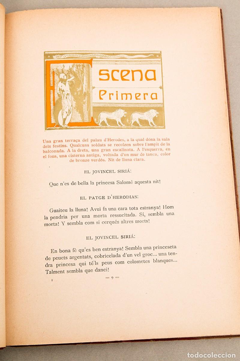 Libros de segunda mano: OSCAR WILDE - SALOM&Eacute; - ADRI&Agrave; GUAL - 1908 - Foto 5