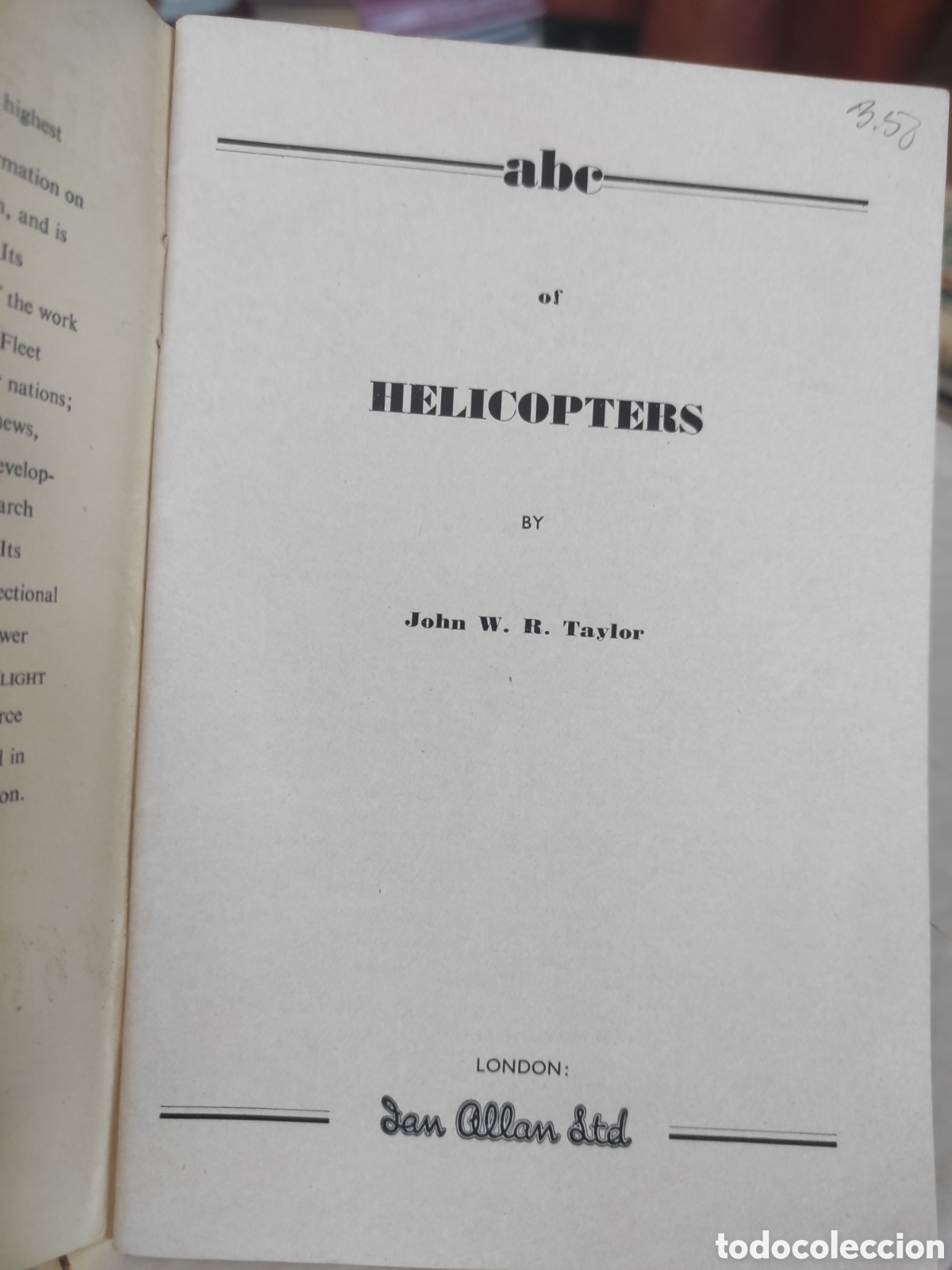 Libros de segunda mano: Ian Allan abc. Helicopters. John W. R. Taylor - Foto 3