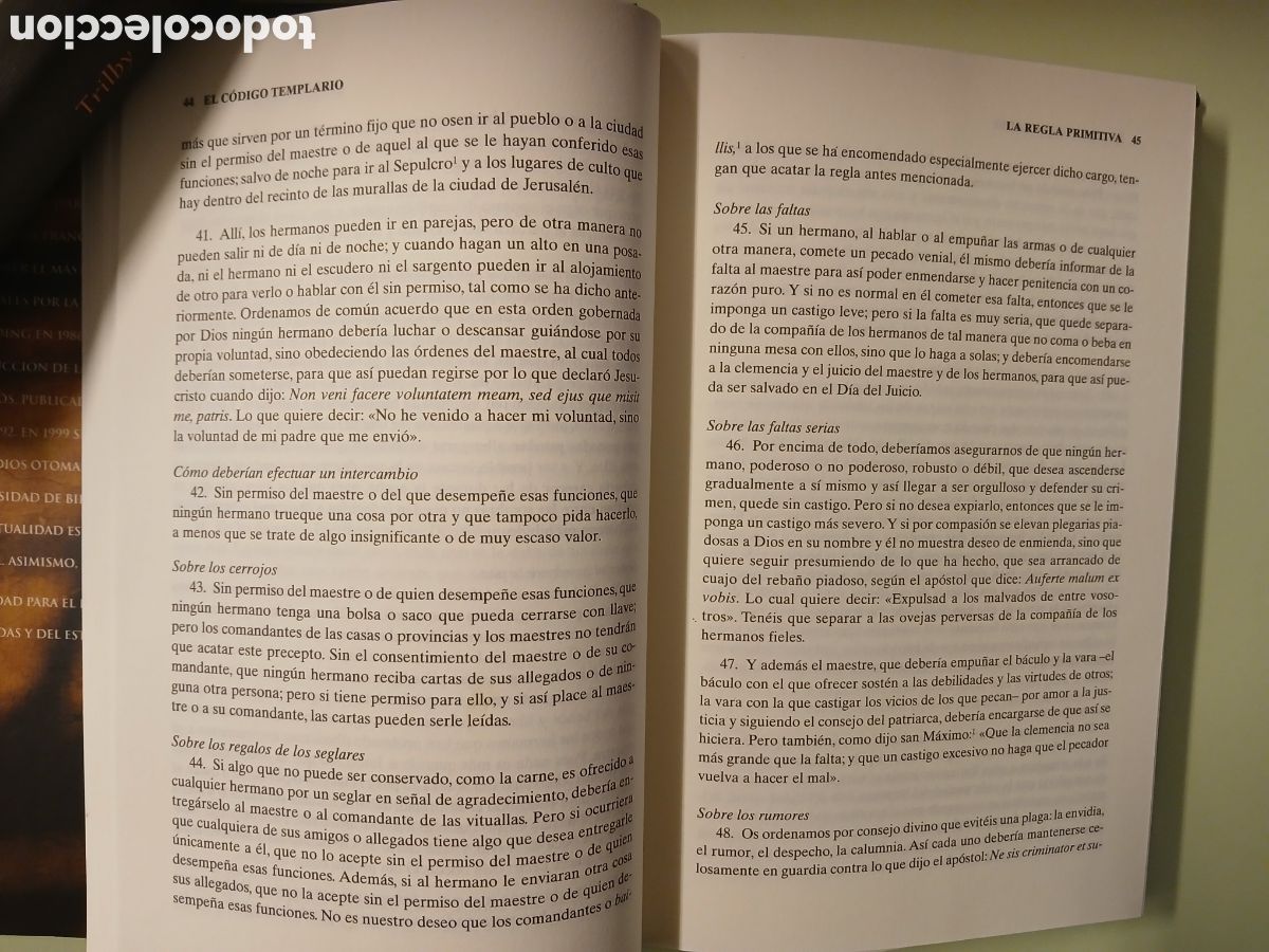 Libros de segunda mano: El C&oacute;digo Templario. J. M. Upton - Ward. - Foto 6