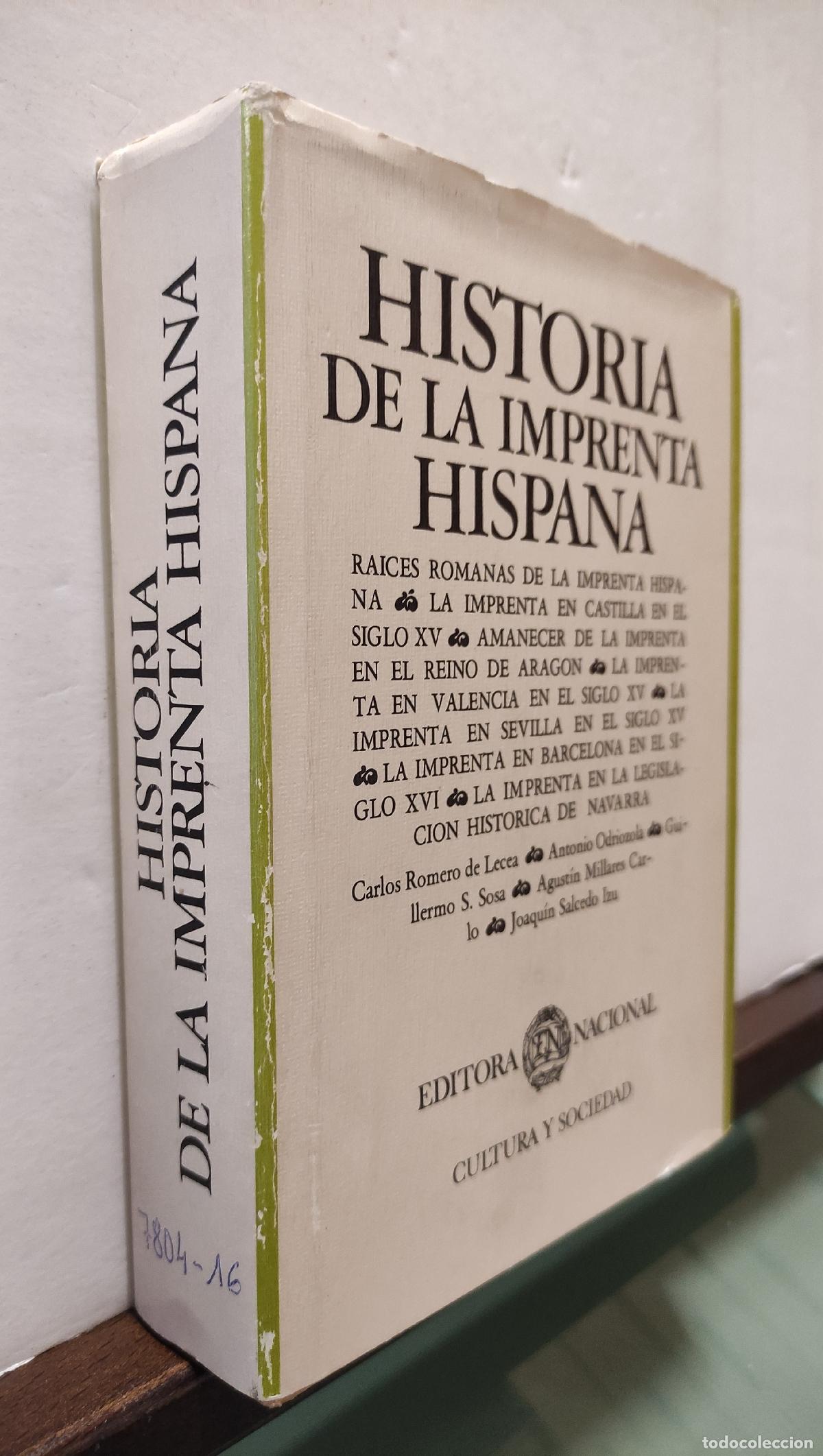 Libros de segunda mano: HISTORIA DE LA IMPRENTA HISPANA - VARIOS AUTORES - Foto 9
