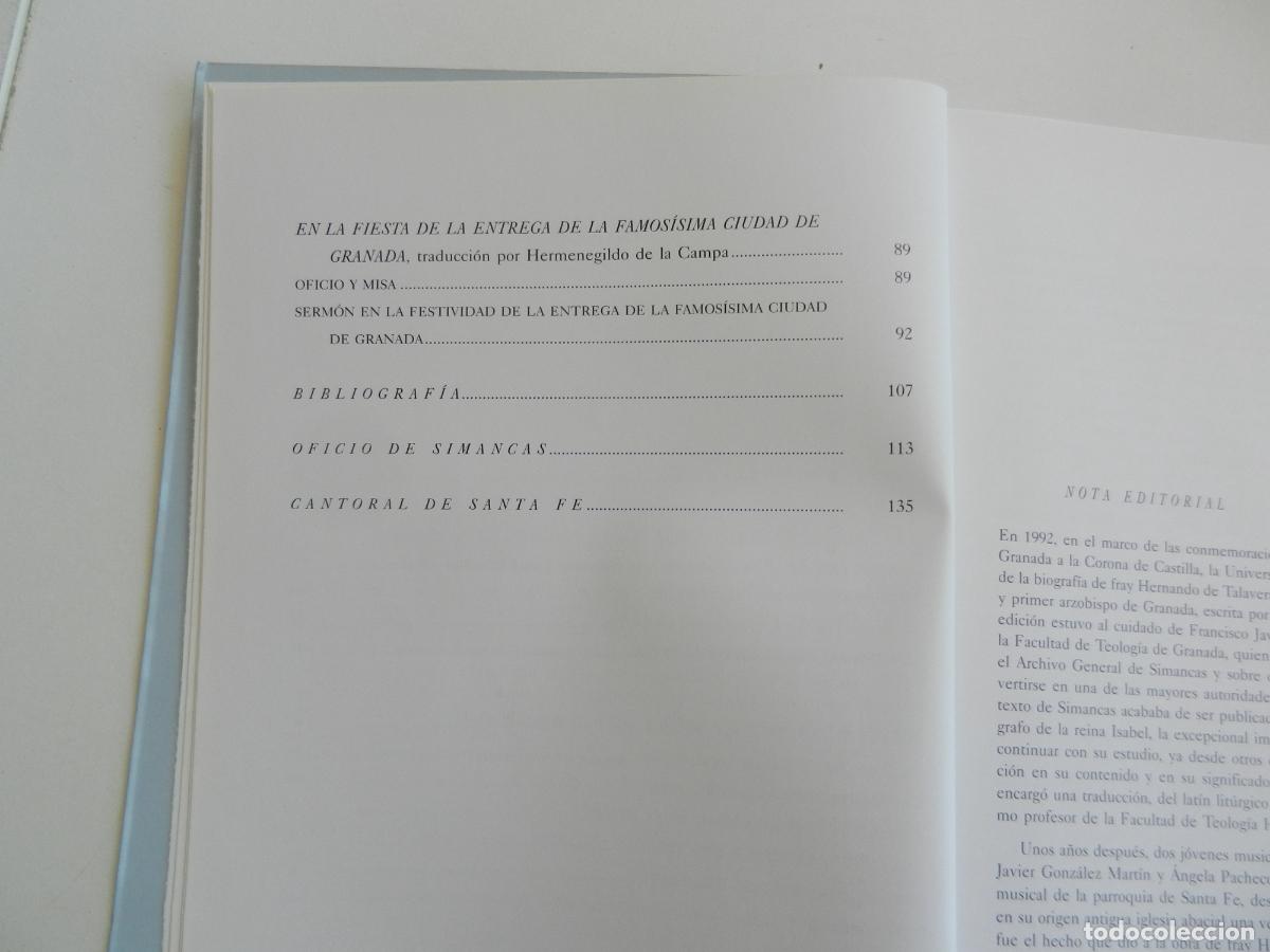 Libros de segunda mano: OFICIO DE LA TOMA DE GRANADA - FRAY HERNANDO DE TALAVRA - GRANADA 2003. - Foto 7