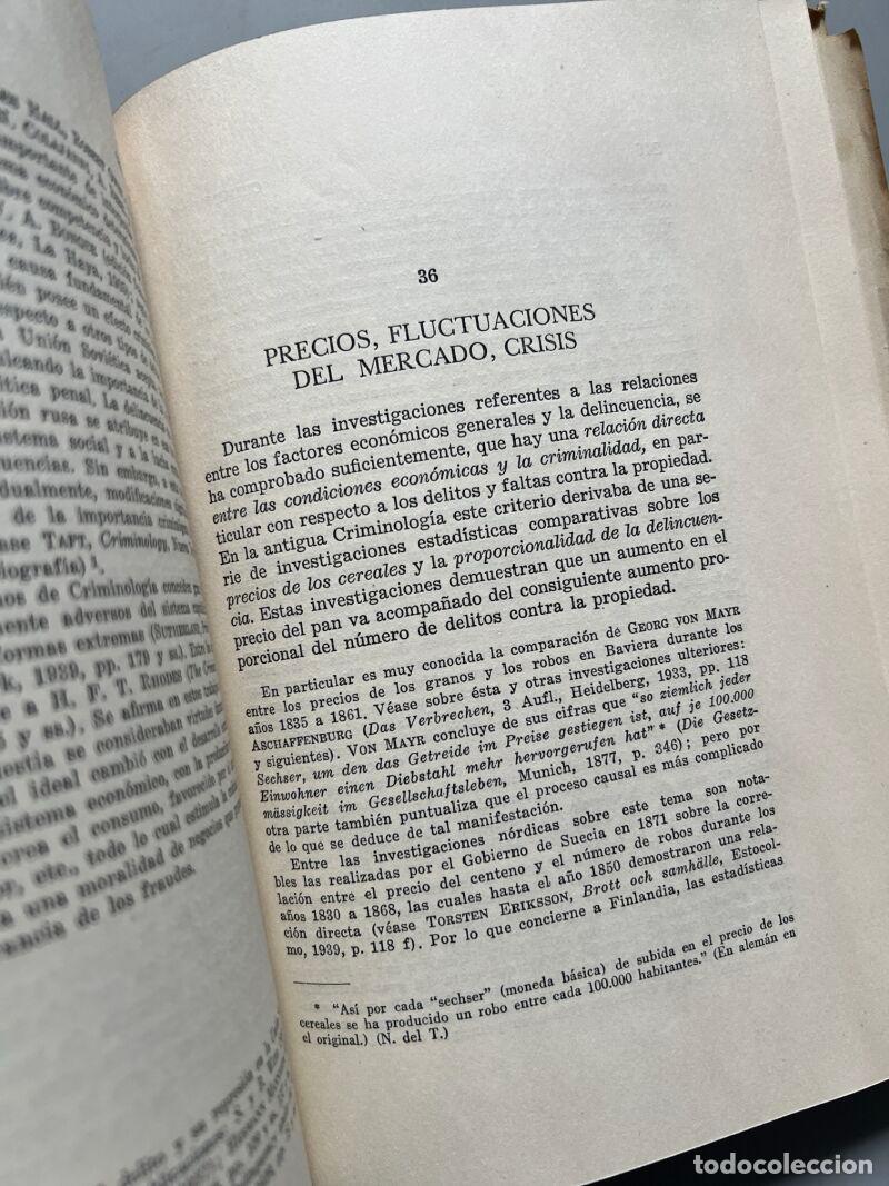 Libros de segunda mano: Criminolog&iacute;a, Stephan Hurwitz - Ediciones Ariel - 1956 - Foto 6