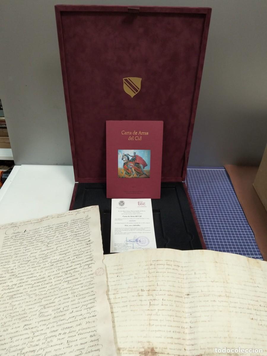 Libros de segunda mano: FACS&Iacute;MIL CARTAS DE ARRAS DEL CID Y DO&Ntilde;A JIMENA - ED SILO&Eacute; 2000 - - Foto 1