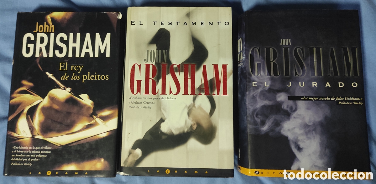 Libros de segunda mano: Lote 3 libros John Grisham - Foto 1