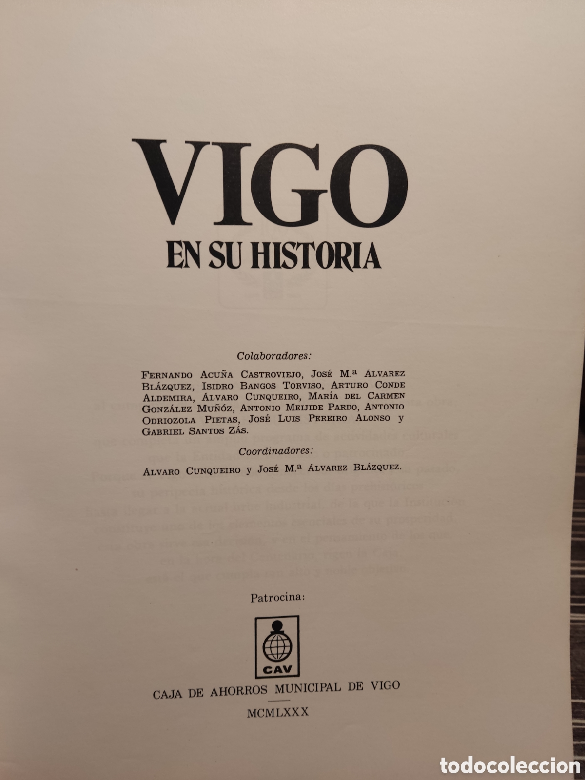 Libros de segunda mano: Vigo en su historia ( 1980 ) - Foto 2