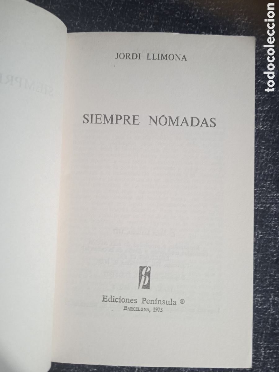 Libros de segunda mano: SIEMPRE NOMADAS, / JORDI LLIMONA - Foto 2
