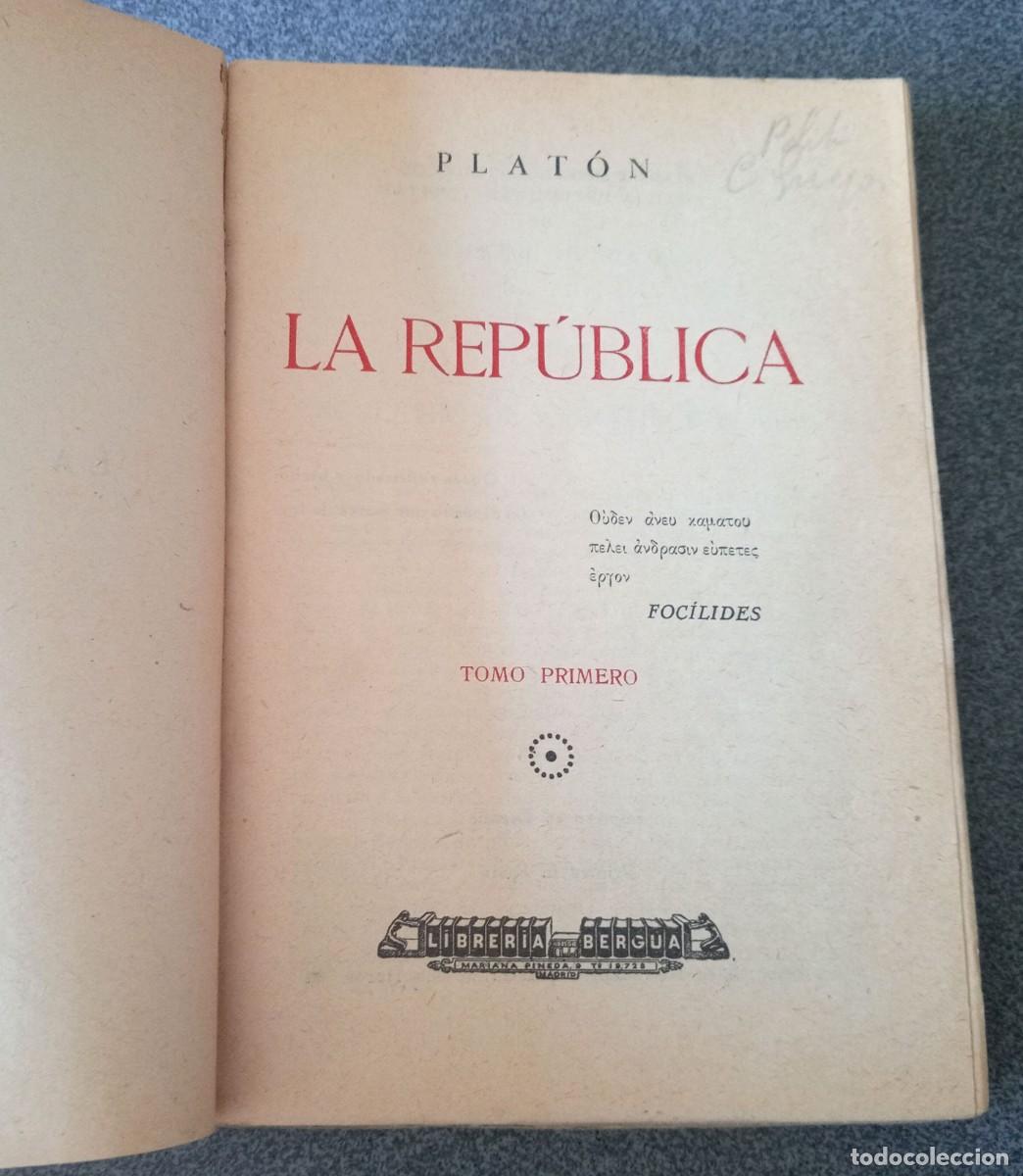 Libros de segunda mano: Lote libros La Rep&uacute;blica Plat&oacute;n - Foto 4