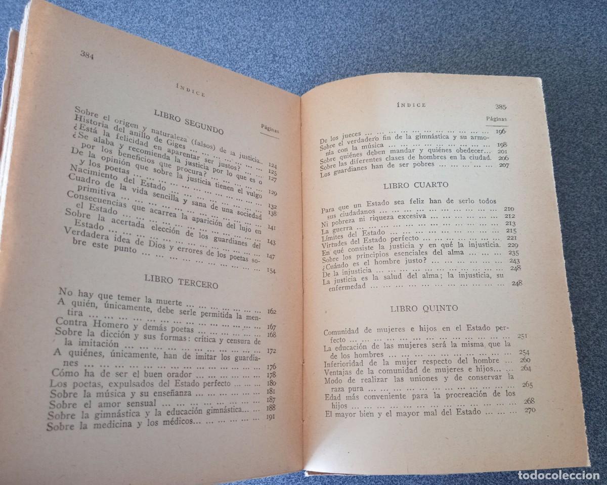 Libros de segunda mano: Lote libros La Rep&uacute;blica Plat&oacute;n - Foto 9