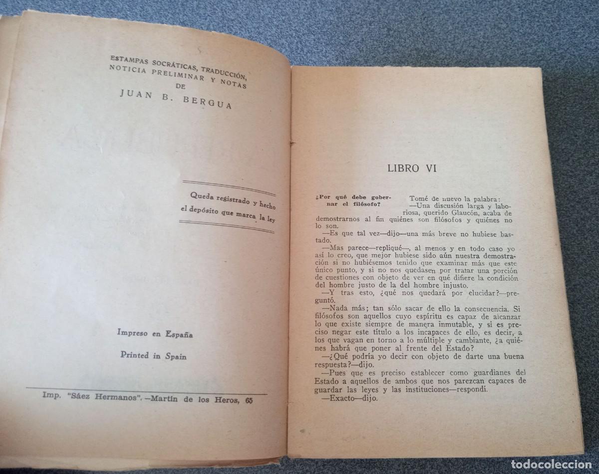 Libros de segunda mano: Lote libros La Rep&uacute;blica Plat&oacute;n - Foto 14