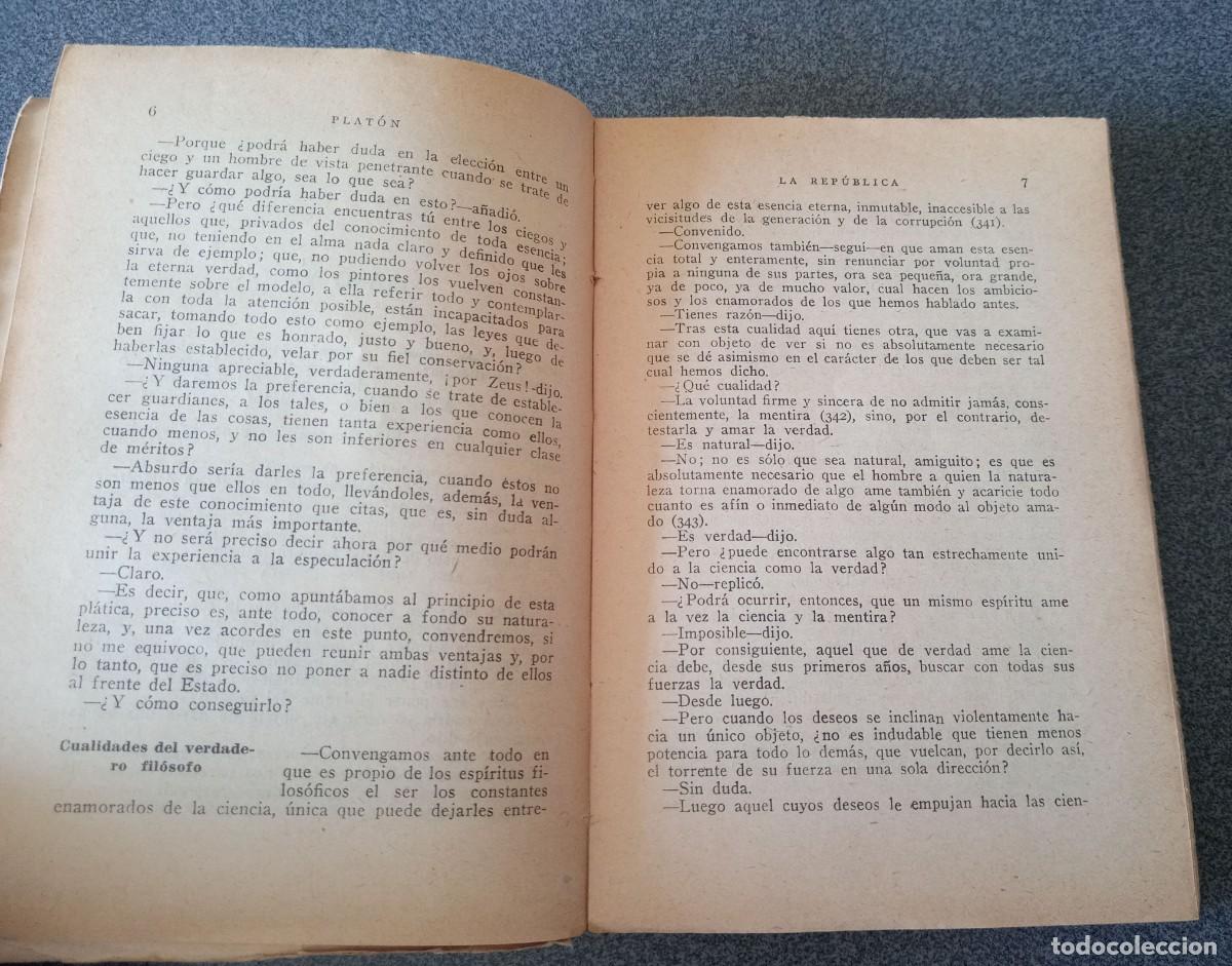 Libros de segunda mano: Lote libros La Rep&uacute;blica Plat&oacute;n - Foto 10