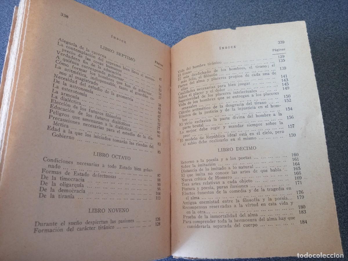Libros de segunda mano: Lote libros La Rep&uacute;blica Plat&oacute;n - Foto 17
