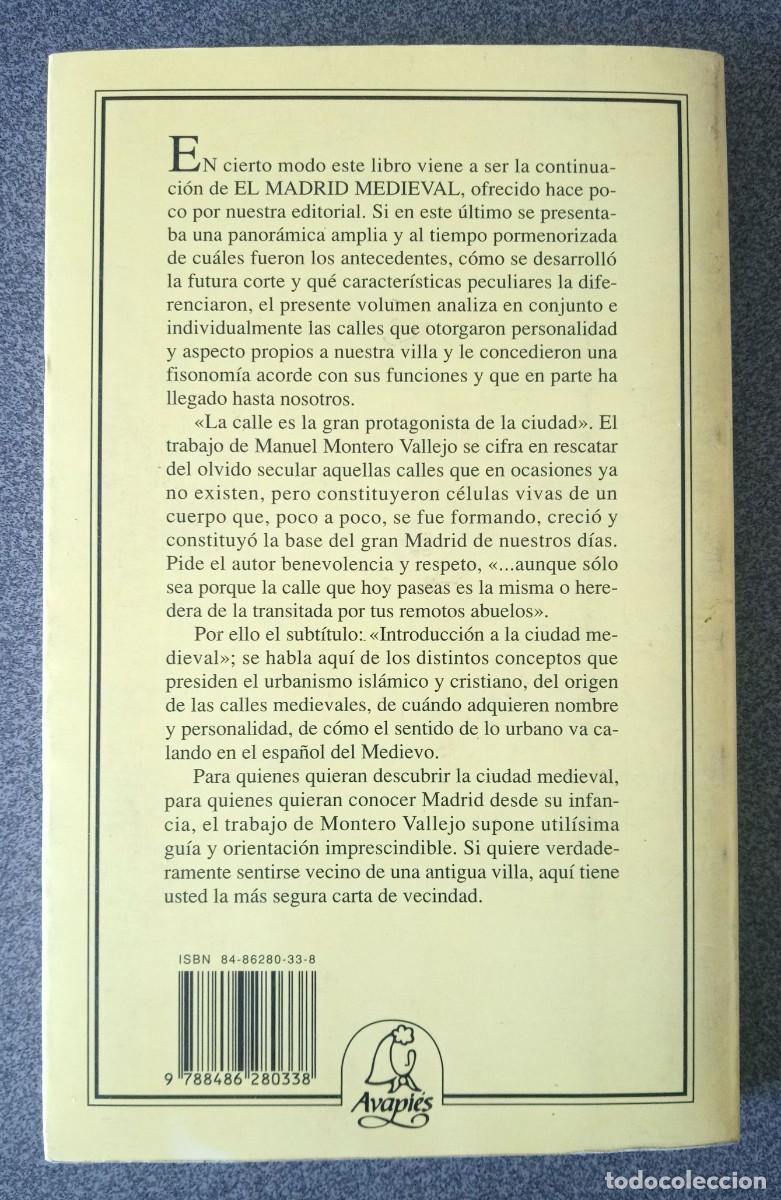 Libros de segunda mano: Origen De Las Calles De Madrid Manuel Montero Vallejo - Foto 9
