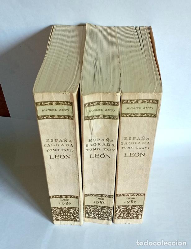 Libros de segunda mano: LA ESPA&Ntilde;A SAGRADA. LEON - TRES VOLUMENES - MANUEL RISCO - EDICION FACSIMIL NUMERADA - Foto 2