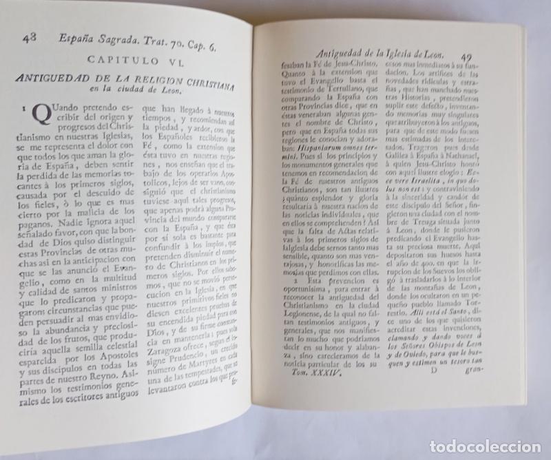 Libros de segunda mano: LA ESPA&Ntilde;A SAGRADA. LEON - TRES VOLUMENES - MANUEL RISCO - EDICION FACSIMIL NUMERADA - Foto 8