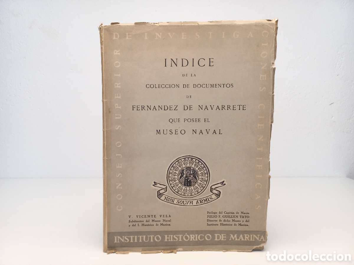 Libros de segunda mano: &Iacute;ndice de la colecci&oacute;n de documentos de Fern&aacute;ndez de Navarrete que posee el Museo Naval. 1946. - Foto 1