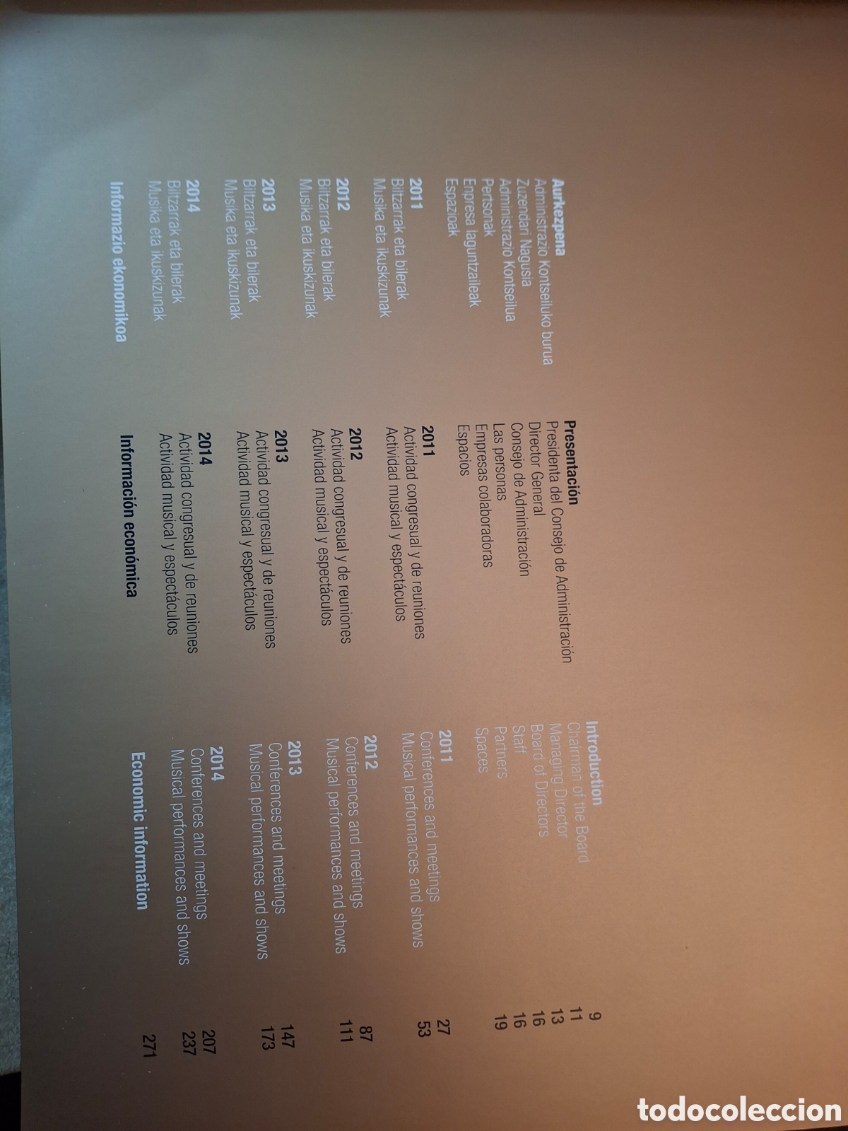 Libros de segunda mano: PALACIO EUSKALDUNA 2011-2012-2013-2014, DE LA CONGRESOS Y DE LA MUSICA, 2015 - Foto 2