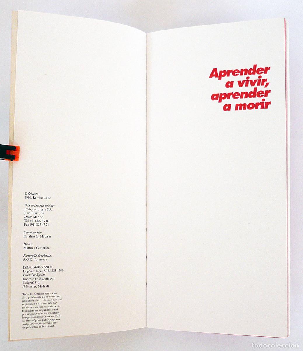 Libros de segunda mano: Aprender a vivir aprender a morir, Ramiro Calle - Foto 5