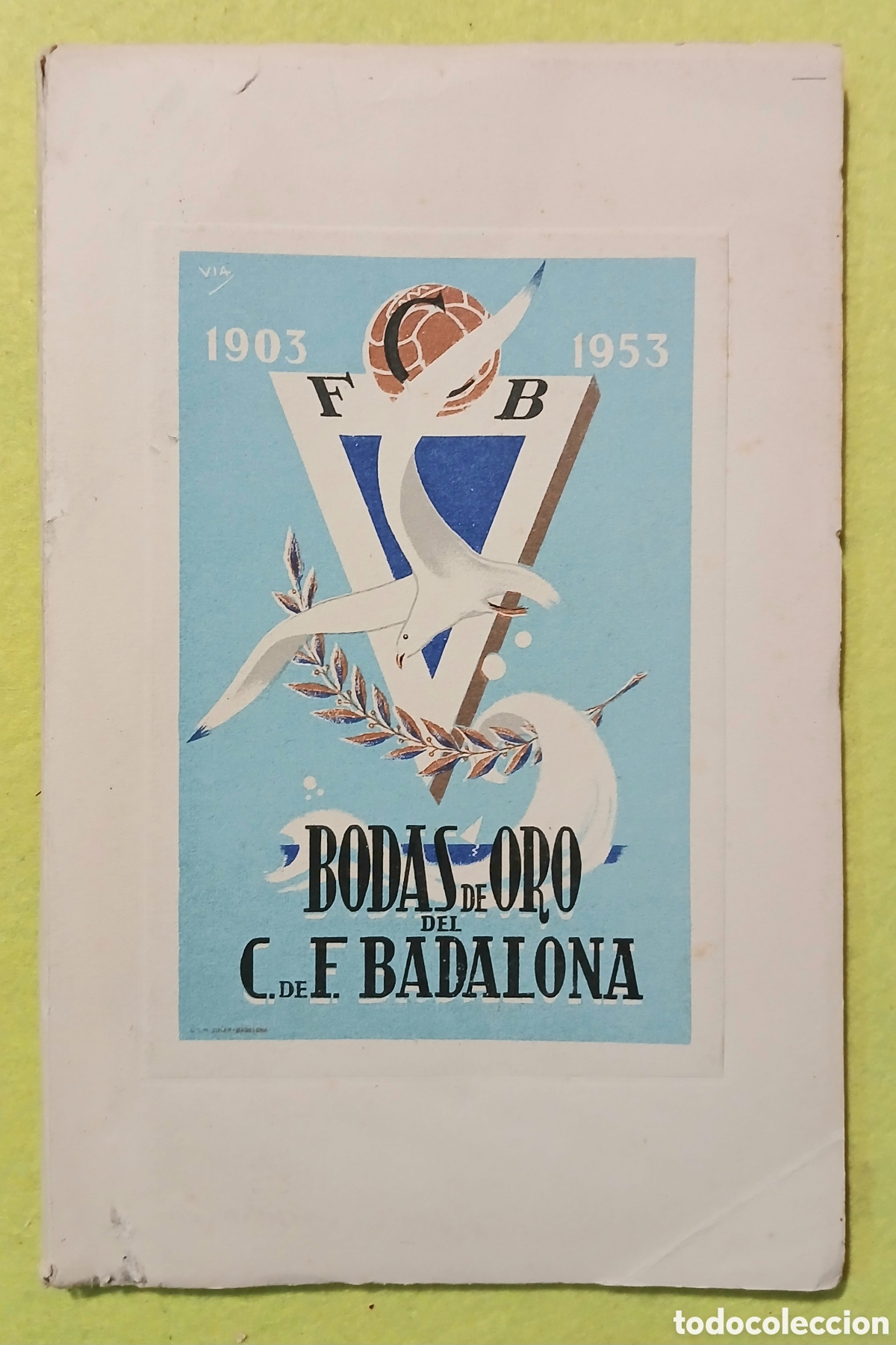 Libros de segunda mano: Bodas de Oro C.F.Badalona - Foto 2