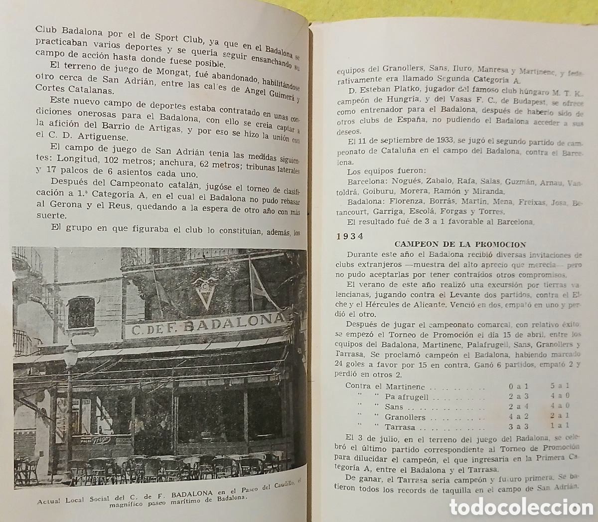Libros de segunda mano: Bodas de Oro C.F.Badalona - Foto 8