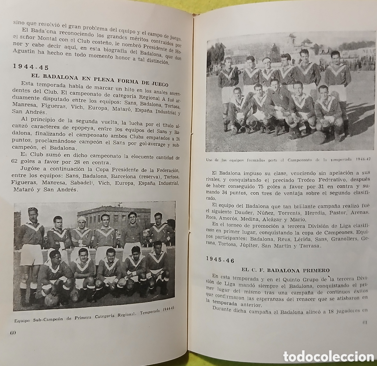 Libros de segunda mano: Bodas de Oro C.F.Badalona - Foto 9