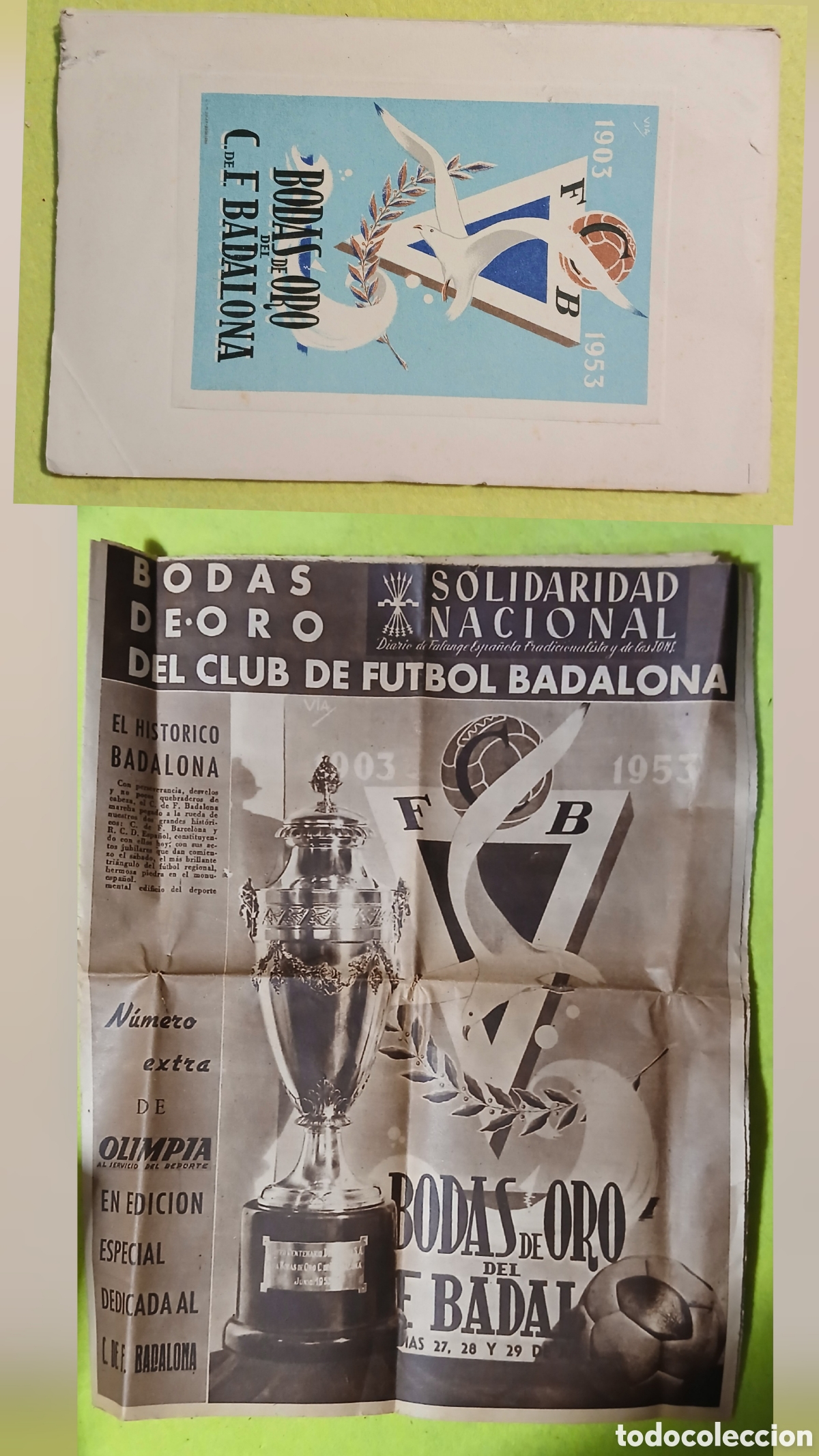 Libros de segunda mano: Bodas de Oro C.F.Badalona - Foto 1