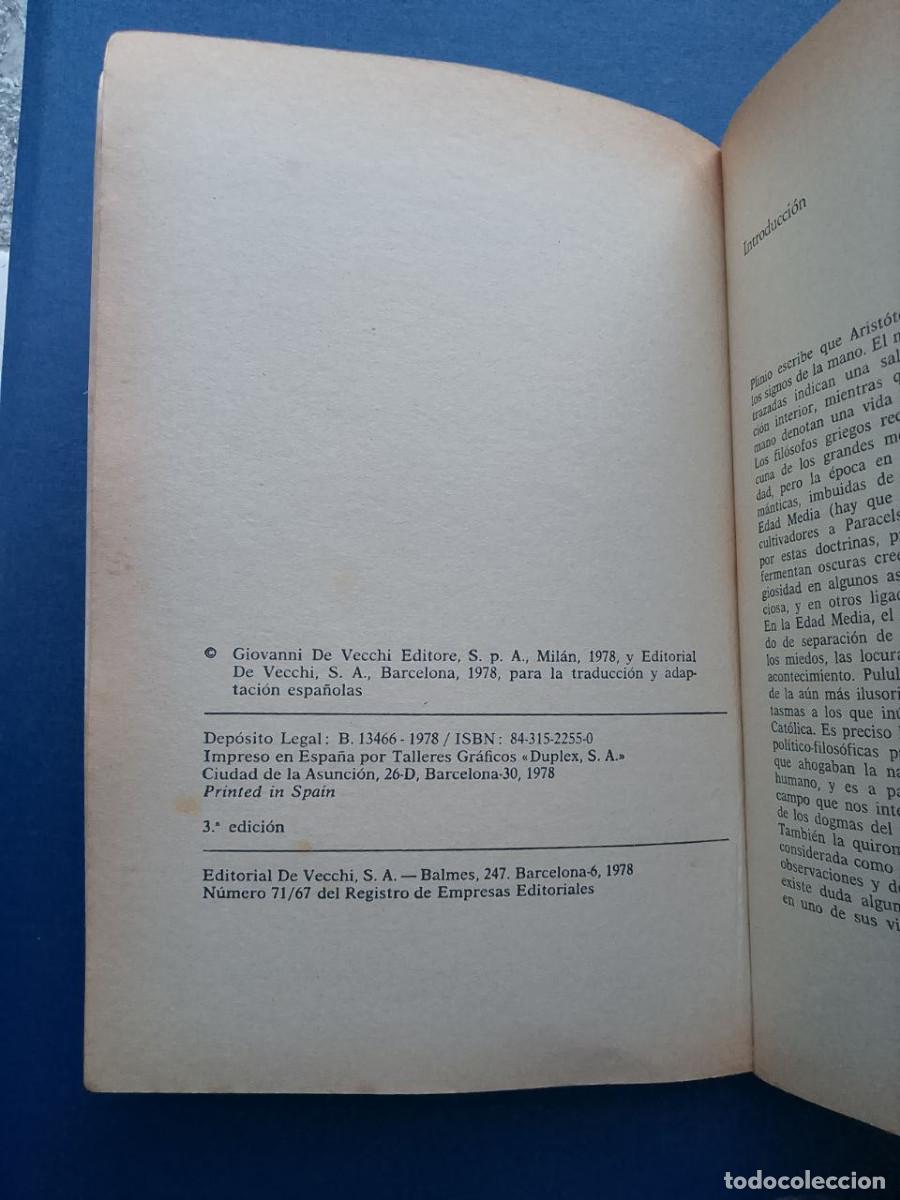 Libros de segunda mano: quiromancia karmadharaya - Foto 3