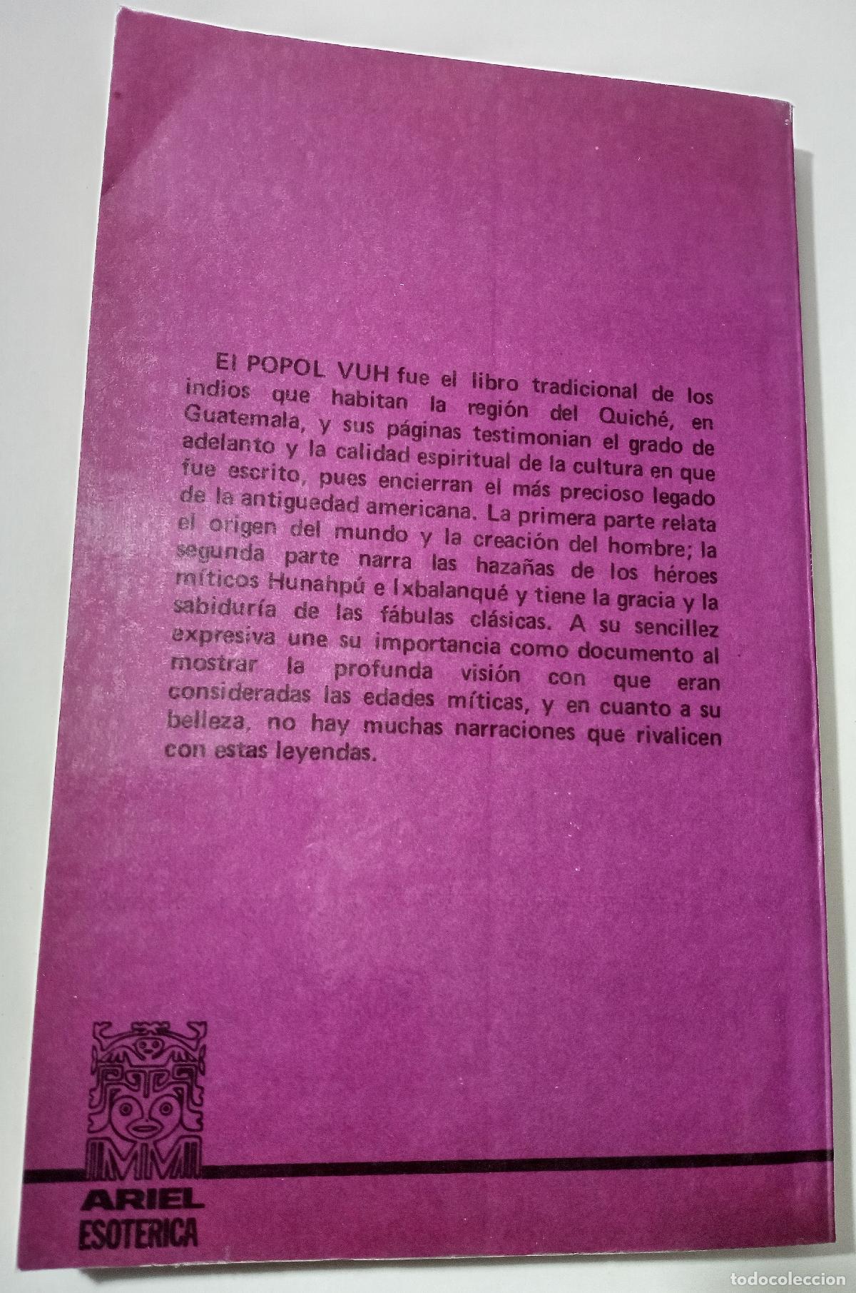 Libros de segunda mano: Popol Vuh - Foto 3